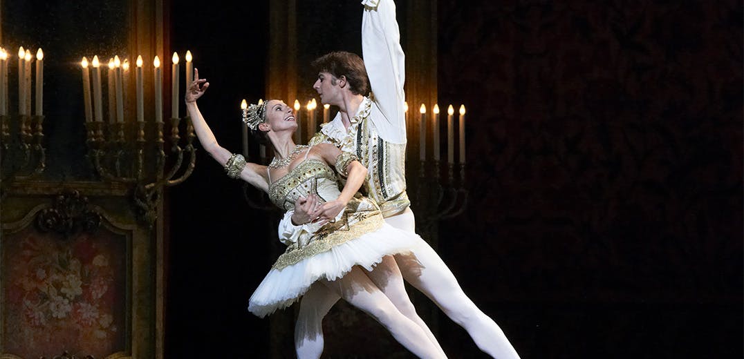 Two dancers on stage