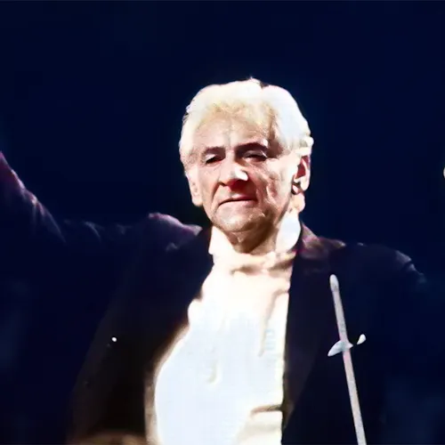 Leonard Bernstein conducting