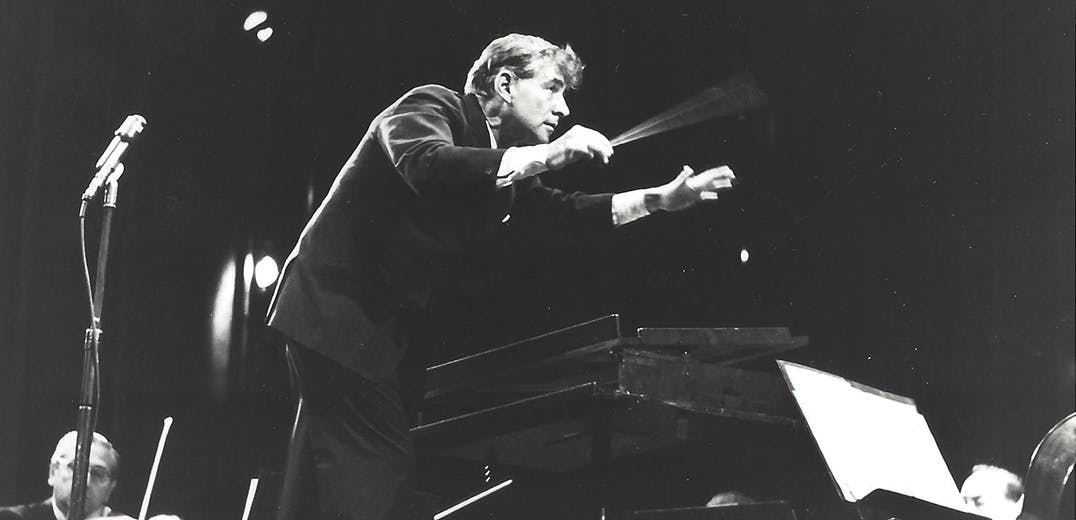 Leonard Bernstein conducting