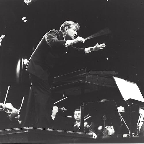 Leonard Bernstein conducting