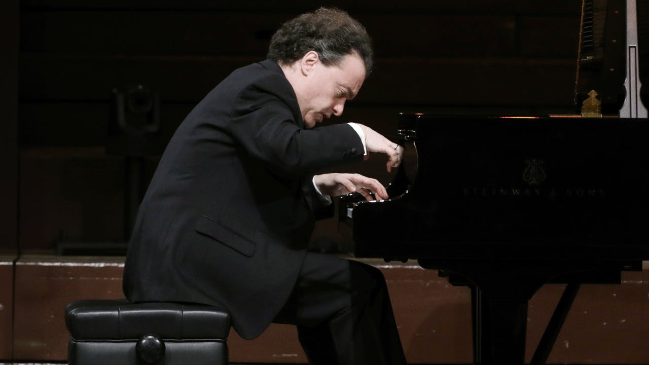 Evgeny Kissin playing the piano