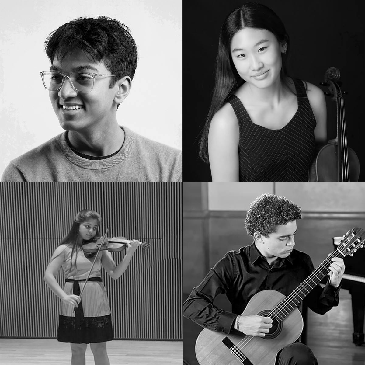 Aryan Palla, Piano; Santi Simonian, Guitar; Ella Shaham, Violin; Stephanie Lee, Viola at Carnegie Hall